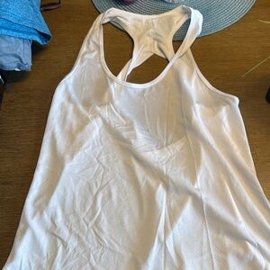 Women's White Racerback Tank Top
